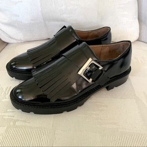 Trafaluc Fringe Buckle Oxford Loafers